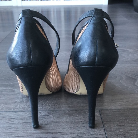 BCBGeneration Mesh ankle Strap Heels - Picture 4 of 7